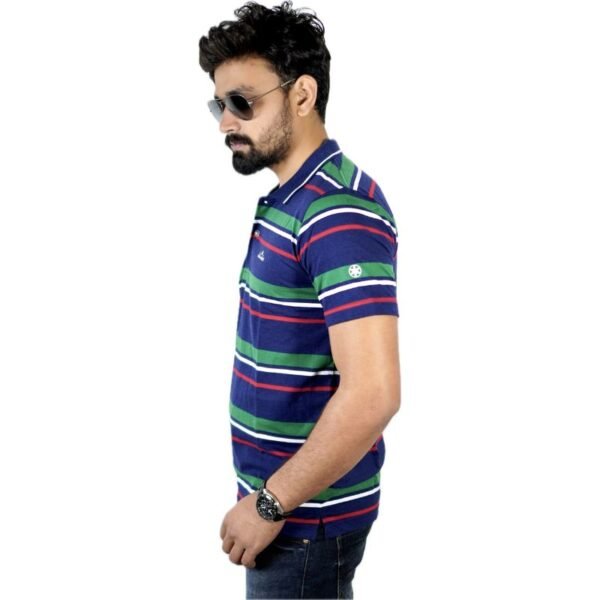 Striped Polo T-shirt. - Image 2