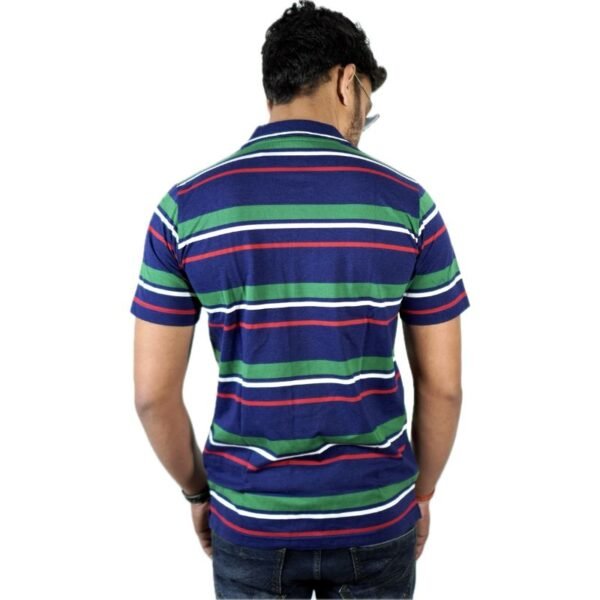 Striped Polo T-shirt. - Image 3